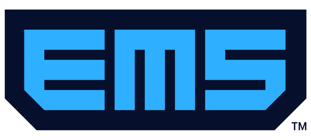 EIG logo: bold blue letters on a dark navy shield-shaped background, TM at the corner.
