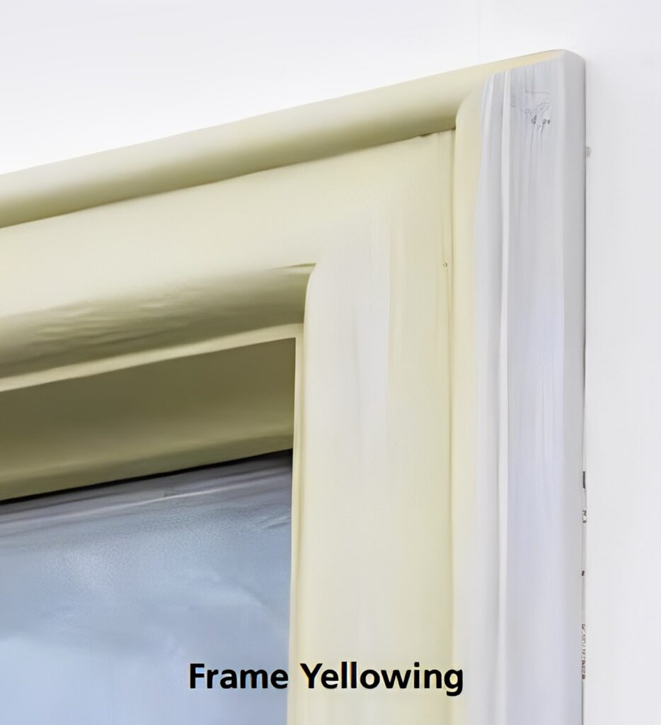 Frame Yellowing